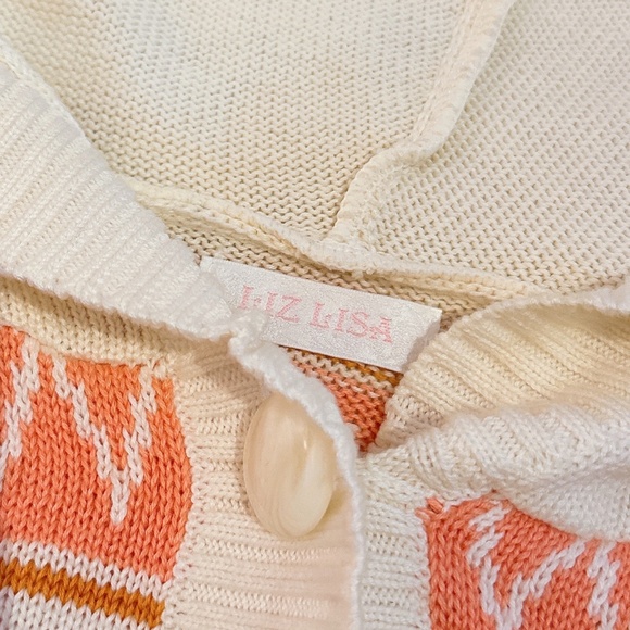 Liz Lisa | Orange-Pink Poncho - Picture 2 of 4